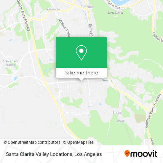 Mapa de Santa Clarita Valley Locations