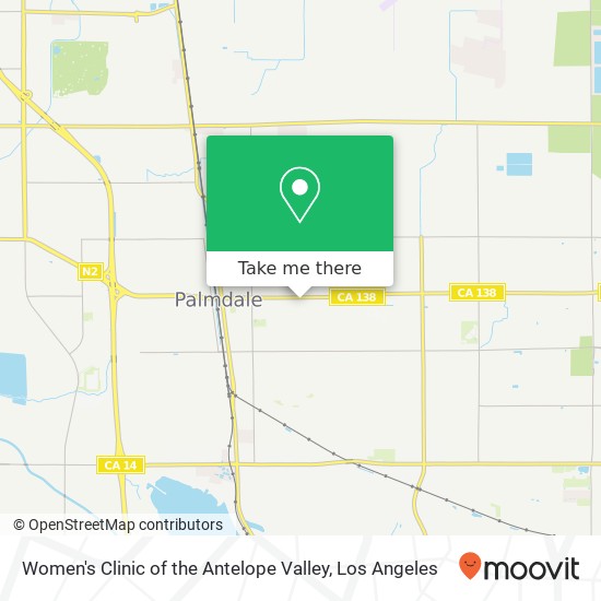 Mapa de Women's Clinic of the Antelope Valley