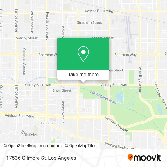 17536 Gilmore St map