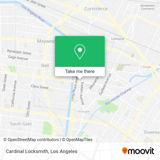 Cardinal Locksmith map