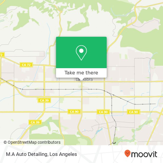 M.A Auto Detailing map