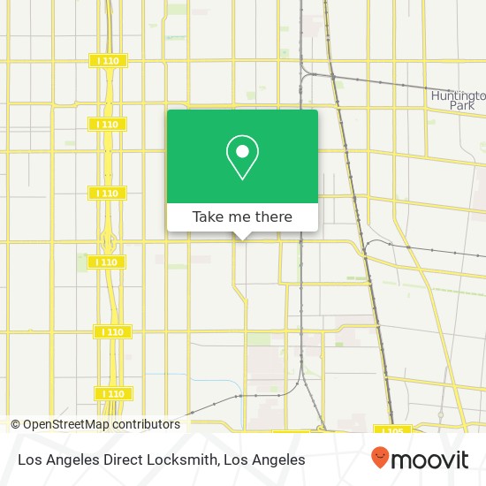 Mapa de Los Angeles Direct Locksmith