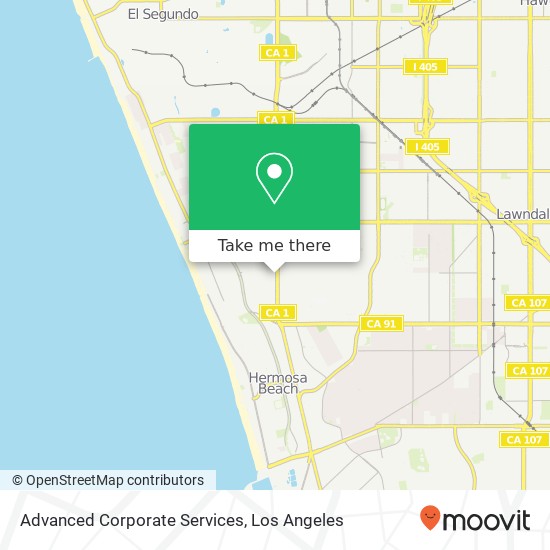 Advanced Corporate Services map