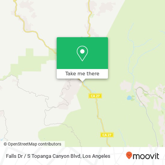 Mapa de Falls Dr / S Topanga Canyon Blvd