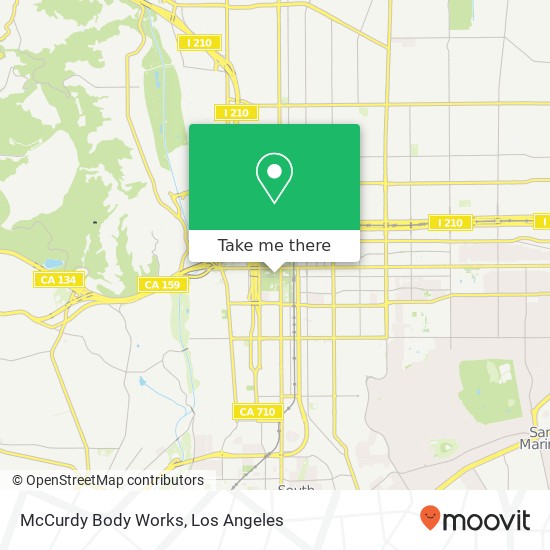 McCurdy Body Works map