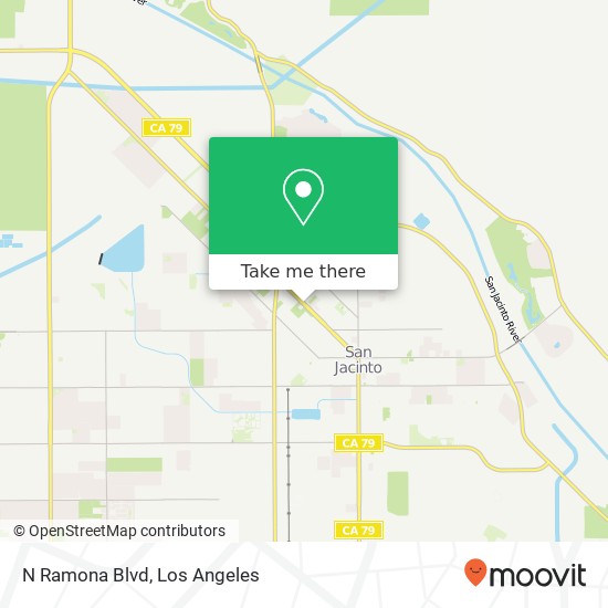 Mapa de N Ramona Blvd