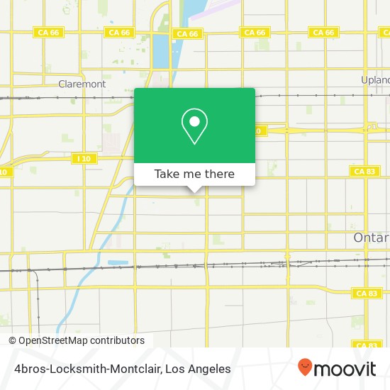 4bros-Locksmith-Montclair map