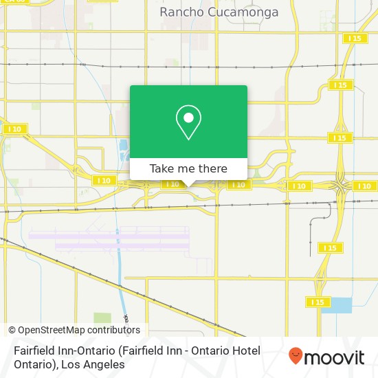 Fairfield Inn-Ontario map