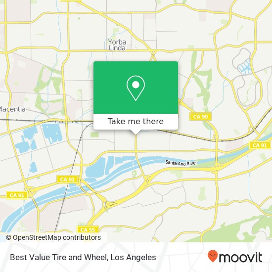 Best Value Tire and Wheel map
