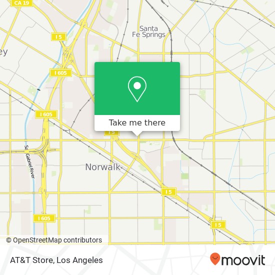 Mapa de AT&T Store