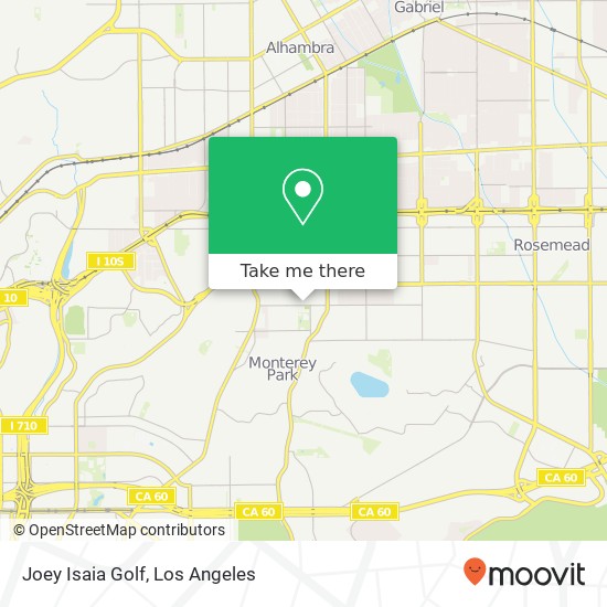 Joey Isaia Golf map