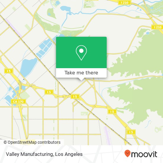 Valley Manufacturing map