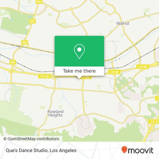 Que's Dance Studio map