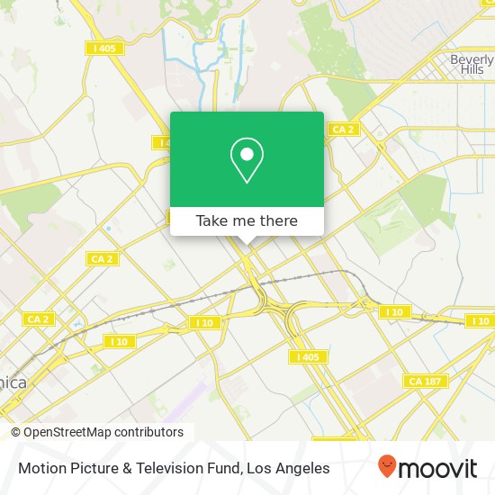 Mapa de Motion Picture & Television Fund