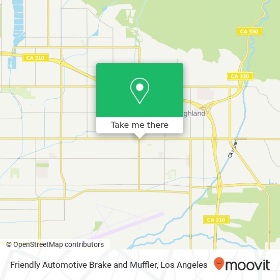 Friendly Automotive Brake and Muffler map