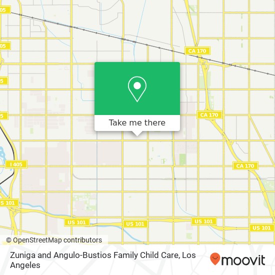 Zuniga and Angulo-Bustios Family Child Care map