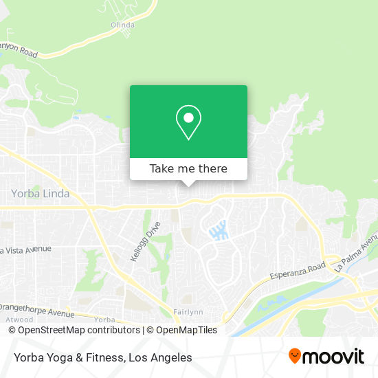 Yorba Yoga & Fitness map