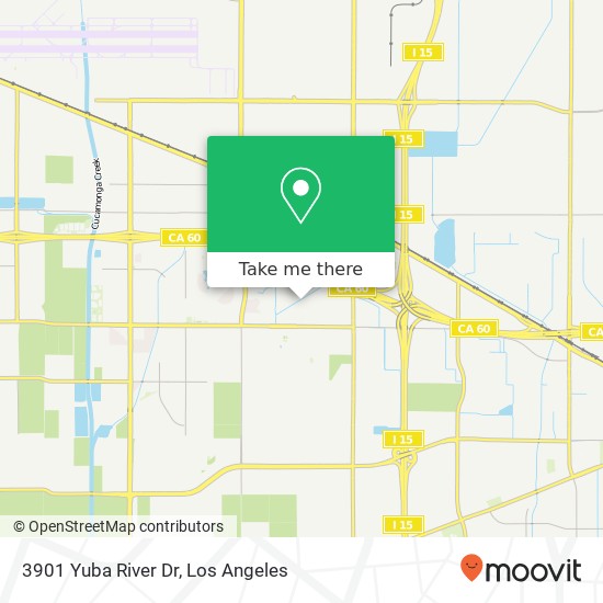 Mapa de 3901 Yuba River Dr