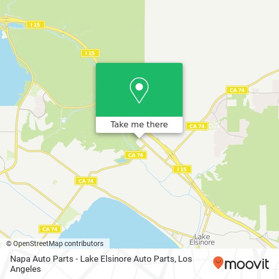 Napa Auto Parts - Lake Elsinore Auto Parts map