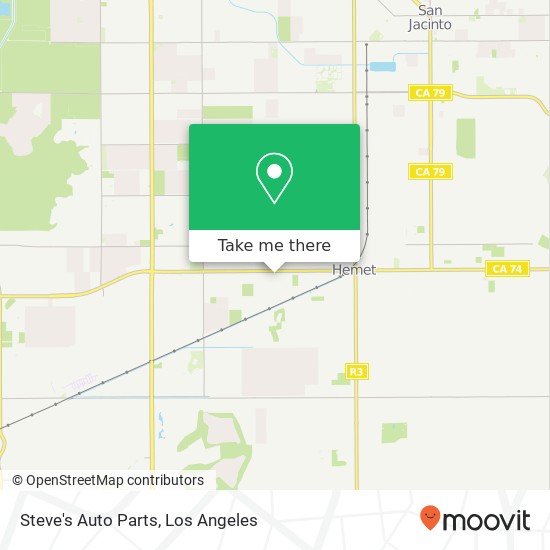 Steve's Auto Parts map