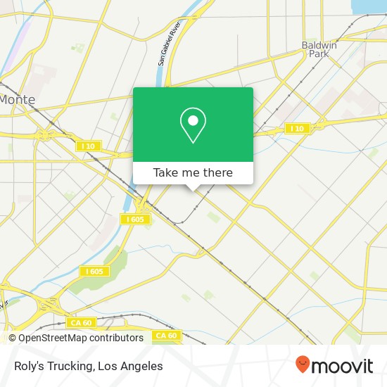 Mapa de Roly's Trucking