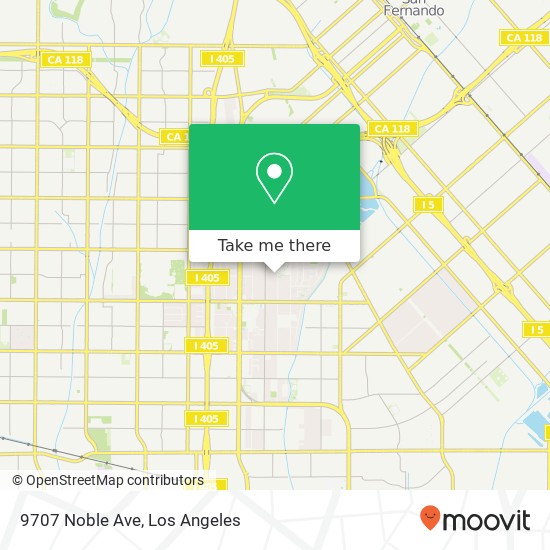 Mapa de 9707 Noble Ave