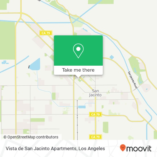 Mapa de Vista de San Jacinto Apartments