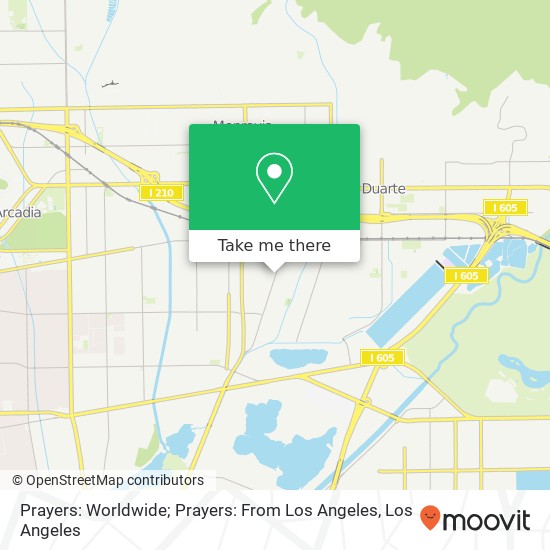 Prayers: Worldwide; Prayers: From Los Angeles map