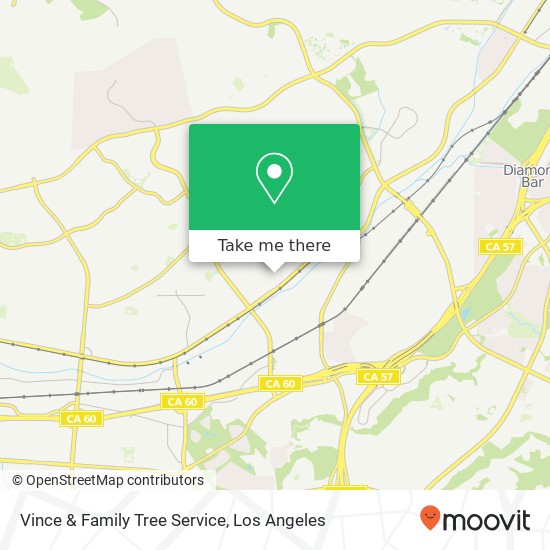 Vince & Family Tree Service map