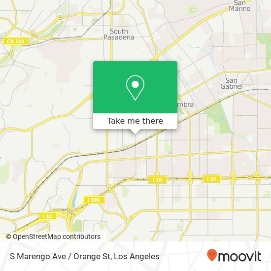 S Marengo Ave / Orange St map