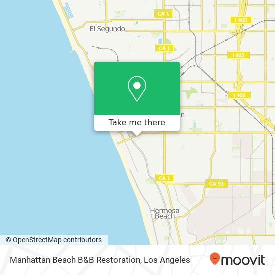 Manhattan Beach B&B Restoration map
