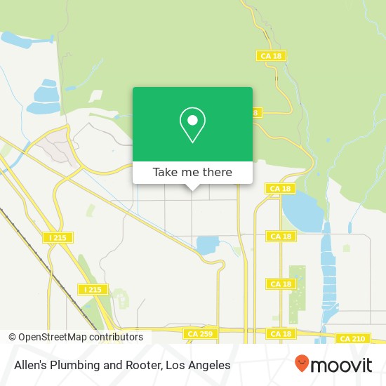 Allen's Plumbing and Rooter map