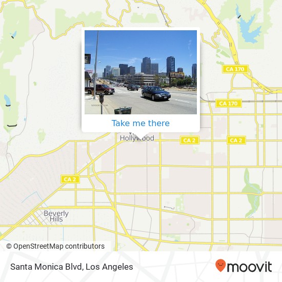 Santa Monica Blvd map