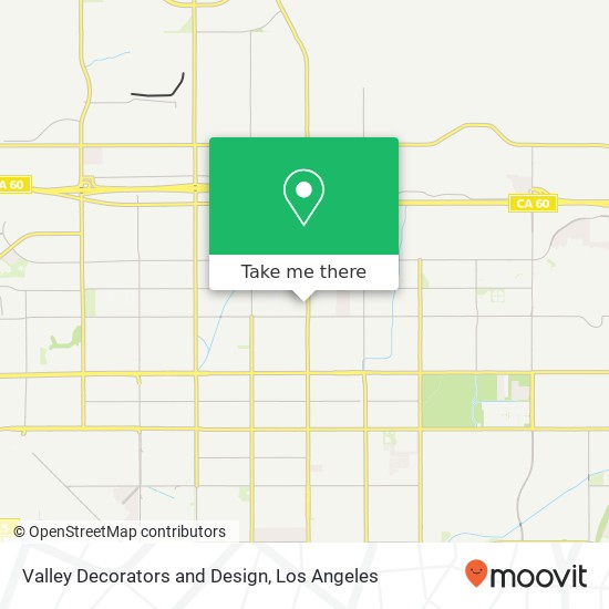 Valley Decorators and Design map