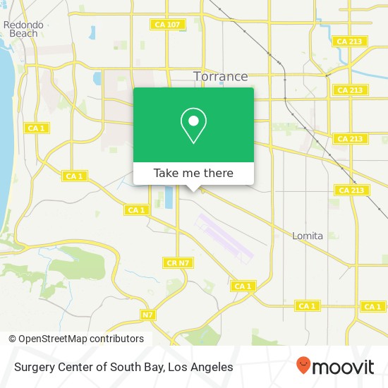 Surgery Center of South Bay map