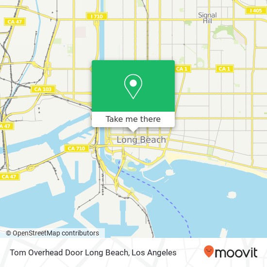 Tom Overhead Door Long Beach map