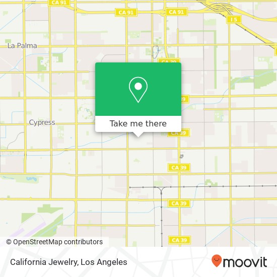 California Jewelry map