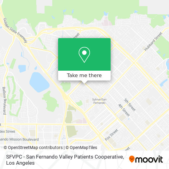 SFVPC - San Fernando Valley Patients Cooperative map