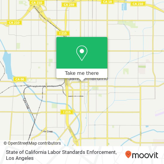 Mapa de State of California Labor Standards Enforcement