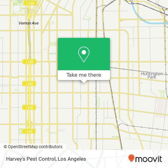 Harvey's Pest Control map