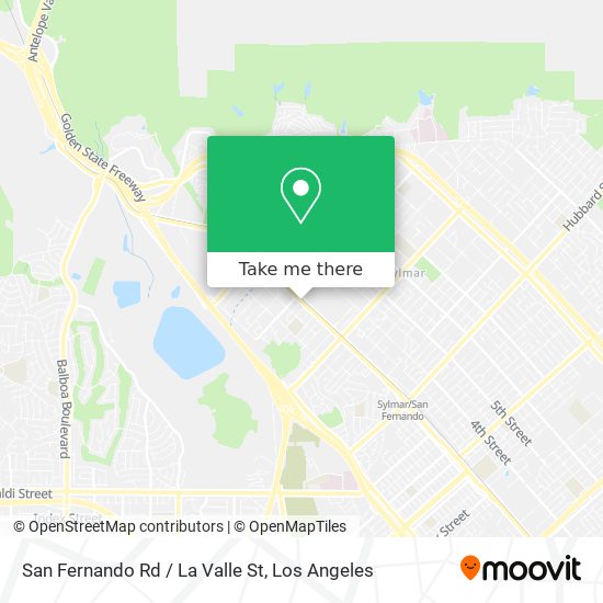 San Fernando Rd / La Valle St map