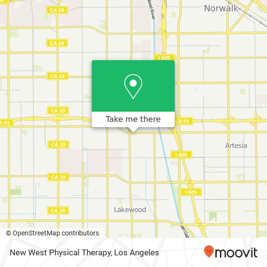 New West Physical Therapy map