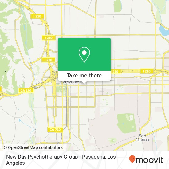 New Day Psychotherapy Group - Pasadena map