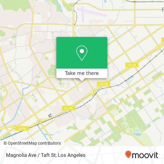 Mapa de Magnolia Ave / Taft St