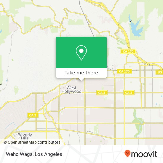 Weho Wags map