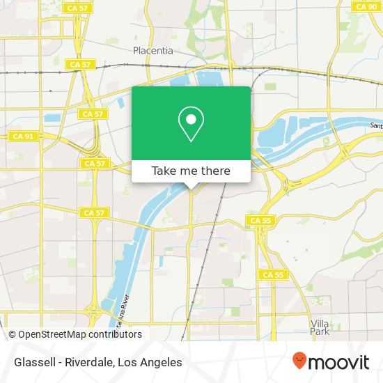 Mapa de Glassell - Riverdale
