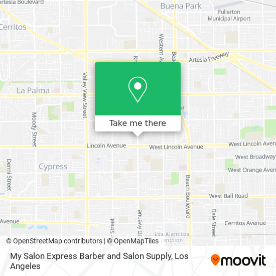 My Salon Express Barber and Salon Supply map