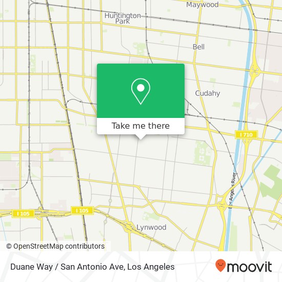 Mapa de Duane Way / San Antonio Ave
