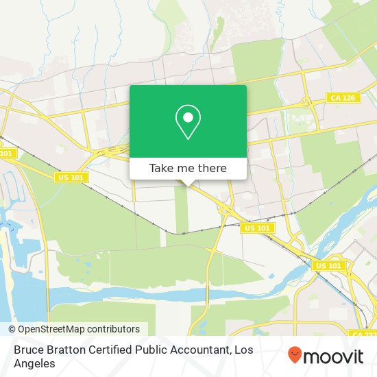 Mapa de Bruce Bratton Certified Public Accountant
