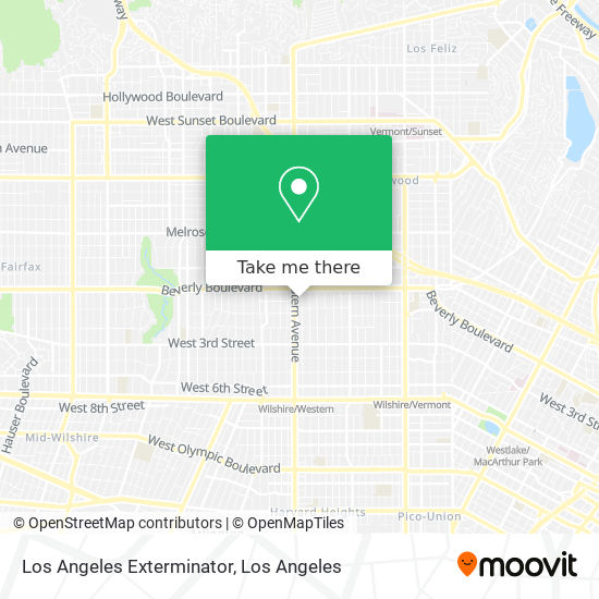 Mapa de Los Angeles Exterminator